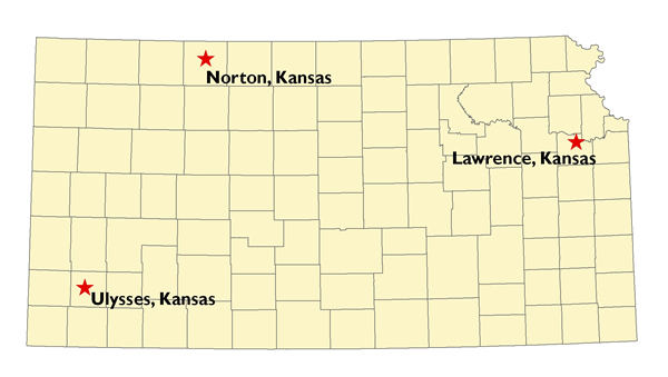 Map of KEPC 2007 locations