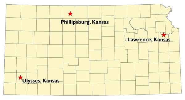 Map of KEPC 2008 locations