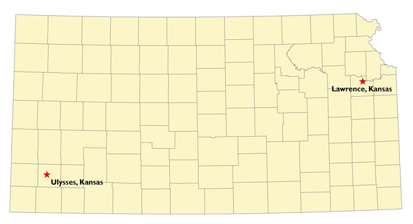 Map of KEPC 2012 locations